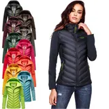 Navahoo Damen Fleece Hybrid Jacke Wanderjacke Kapuzenjacke Trekkingjacke B852 – Bild 7