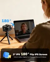 5K 48MP Digitalkamera Anfänger Fotokamera Autofokus 16X Zoom Kompakt Mit 32GB – Bild 8