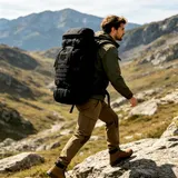 80L großer Wanderrucksack Reiserucksack Trekking Rucksack wasserabweisend – Bild 11