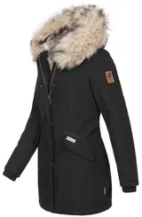 Navahoo Premium Damen Winter Jacke Parka Mantel Winterjacke warm Kunstfell B669 – Bild 2