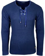 Herren Pullover Slim Fit Rundhals Strick-Pullover Longsleeve in Feinstrick B-132 – Bild 2