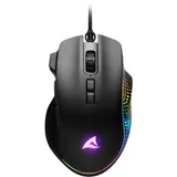 Sharkoon SHARK Force 3, Gaming-Maus, optisch, 12800dpi, USB, 8 Tasten, schwarz – Bild 2