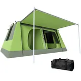 Campingzelt 2 Schlafkabinen Kuppelzelt Familienzelt 4-8 Personen 405x305cm – Bild 1