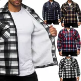 Herren Holzfäller Hemd Kariert Thermo Gefüttert Jacke Flanell Fleece 202526 – Bild 4
