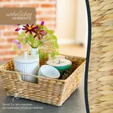 Geschenkkorb leer Aufbewahrungskorb aus Wasserhyazinthe Flechtkorb div. Formen – Bild 4