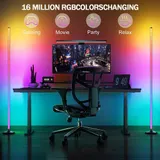 LED Stehleuchte RGB 10W Dimmbar Farbig Stehlampe Lichtsäule Standleuchte Dimmbar – Bild 3