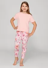 Merry Style Mädchen Capri Leggings 3/4 Sport Training Fitness Baumwolle 110-158 – Bild 3
