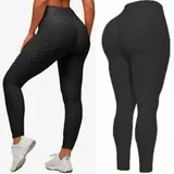 Damen Anti Cellulite Leggings Push Up Sporthose Fitness Gym Yoga Stretch Leggins – Bild 8