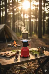 Gazcamp Gaskocher Campingkocher Piezozündung 1,2 kW für 190 g Stechgaskartuschen – Bild 6