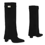 Damen Stiefel mit Reißverschluss und Reißverschluss Ital-Design 9088 in Schwarz – Bild 4