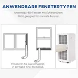 Mobile Klimaanlage 3-in-1 Klimagerät Entfeuchtung 9K BTU Fernbedienung ABS – Bild 9