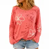 KangaROOS Damen Sweatshirt Pullover Rosa Aufdruck Langarm Gr. 36-42 NEU (1202) – Bild 1