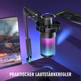 FIFINE USB Mikrofon PC Gaming mit Arm, Shock Mount für Streaming Podcast Studio – Bild 4