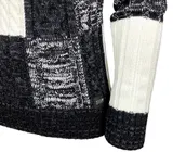 Herren Grobstrick Pullover Stehkragen Winter-Freizeit-Jacke Design Pulli B-51112 – Bild 5