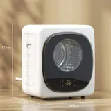 Mini Wäschetrockner mit 5 Programm 800 W 4 kg bis zu 60℃ Weiß – Bild 4