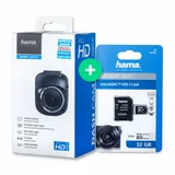 Hama KFZ Dashcam 60 + microSD Speicherkarte 32GB Auto Kamera FULL HD Unfall Cam – Bild 1