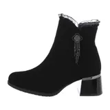 Klassische Stiefeletten Damenschuhe 2443 Ital-design In Schwarz – Bild 2