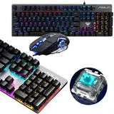 Mechanische Gaming-Tastatur PC Keyboard Kabellose Wireless Bluetooth/2,4 GHz/USB – Bild 13