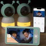 2K3MP 5 Zoll Babyphone mit 2 Kamera H.264 10mNachtsichtgerät Geräuschüberwachung – Bild 1