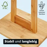 Herrendiener Anzugständer stiller Diener Sackohalter Hosenbügel aus Bambus – Bild 6