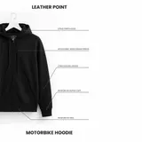 Herren Motorrad Hoodie Aramid Biker jacke mit CE-Protektoren Schutzbekleidung – Bild 16