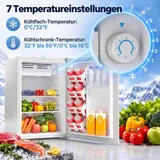 72,5 L Mini Kühlschrank mit Gefrierfach, Kühlschrank mit Obst- und Gemüsefach – Bild 6