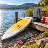 SUP Touring Board Comet TJ Komplettset 380cm Stand Up Paddle 160kg Gelb – Bild 2