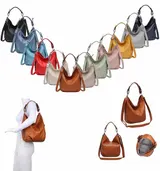 DAMEN TASCHE SHOPPER HOBO BAG SCHULTERTASCHE UMHÄNGETASCHE LEDER OPTIK REISE – Bild 5