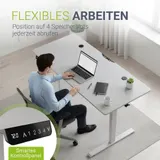 Schreibtisch höhenverstellbar elektrisch Arbeitsplatz mit - Sehr Gut – Bild 4