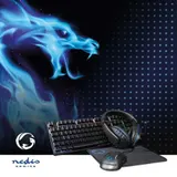Nedis 5-in-1 Gaming-Set AZERTY FR Tastatur Maus Headset Mauspad-Kombinationsset – Bild 6