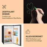 Mini Kühlschrank mit Blackboard Gefrierfach Kühl-Gefrierkombination 90 L – Bild 3