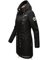 Marikoo Damen Softshell Outdoor Jacke Parka Mantel lang mit Kapuze B886 NEU – Bild 3