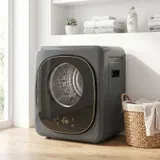 HOMCOM Mini Wäschetrockner mit 5 Programm 800 W 4 kg bis zu 60℃ Grau – Bild 10