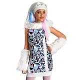 Kinder Schneekönigin Kostüm / Karneval Mädchen Kleid Plüsch Arm- und Beinstulpen – Bild 2