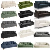 3-Sitzer Sofa mit Schlaffunktion, 211cm / 221cm / 256cm / 275cm Länge Couch – Bild 10