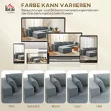 Ecksofa mit Schlaffunktion, U-Form 294 cm Sofa Couch mit Breiter Sitzfläche – Bild 8