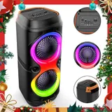 BLUETOOTH 5.0 LAUTSPRECHER RGB SUBWOOFER MUSIKBOX BOOMBOX PARTY LED MIT MIKROFON – Bild 23
