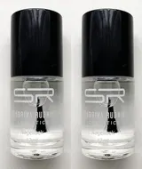 Nagellack Klarlack farblos Überlack farbloser Lack 2 x 12 ml – Bild 1