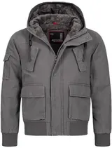 A. Salvarini warme Herren Designer Winter Jacke Teddyfell gefüttert Winterjacke – Bild 8