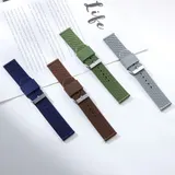 Silikon Uhrenarmband 18 20 22 24 mm Ersatz Armbanduhr Smartwatch kompatibel Band – Bild 11