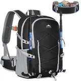 40 L Rucksack Faltbar Wanderrucksack Ultraleicht Camping Tagesrucksack Schwarz – Bild 1
