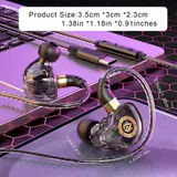Kabelgebundene In-Ear Kopfhörer mit Mikrofon für iPhone für Samsung Gaming Mu – Bild 5