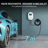 EV Ladegerät 11KW Wallbox 7m Ladekabel Typ 2 Heim Ladestation 6-16A APP 400V – Bild 2