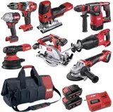 FLEX Akku-Combo Set XXL 18V Bohrhammer Säbelsäge Winkelschleifer Handkreissäge – Bild 1