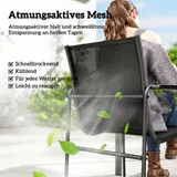 Gartenmöbel Set Sitzgruppe 150 x 80cm Glastisch mit 6 Atmungsaktiven Stühlen – Bild 5