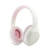 Guess Bluetooth Wireless Headphones On-Ear BI-Color Printed Gold Logo white pink – Bild 1