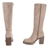 Damen Stiefel mit Reißverschluss Ital-Design 3192 in Hellbraun – Bild 5