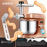 KESSER® Küchenmaschine 3in1 mit Fleischwolf Teigmaschine Knetmaschine Entsafter – Bild 7