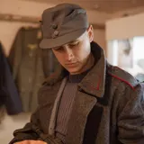 Original Bulgarische Armee Wollmantel Militär Winter Trenchcoat Braun – Bild 5