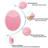 Silikon Gesicht Reinigungsbürste Gesichtsreiniger Massagegerät Peeling Schrubber – Bild 3